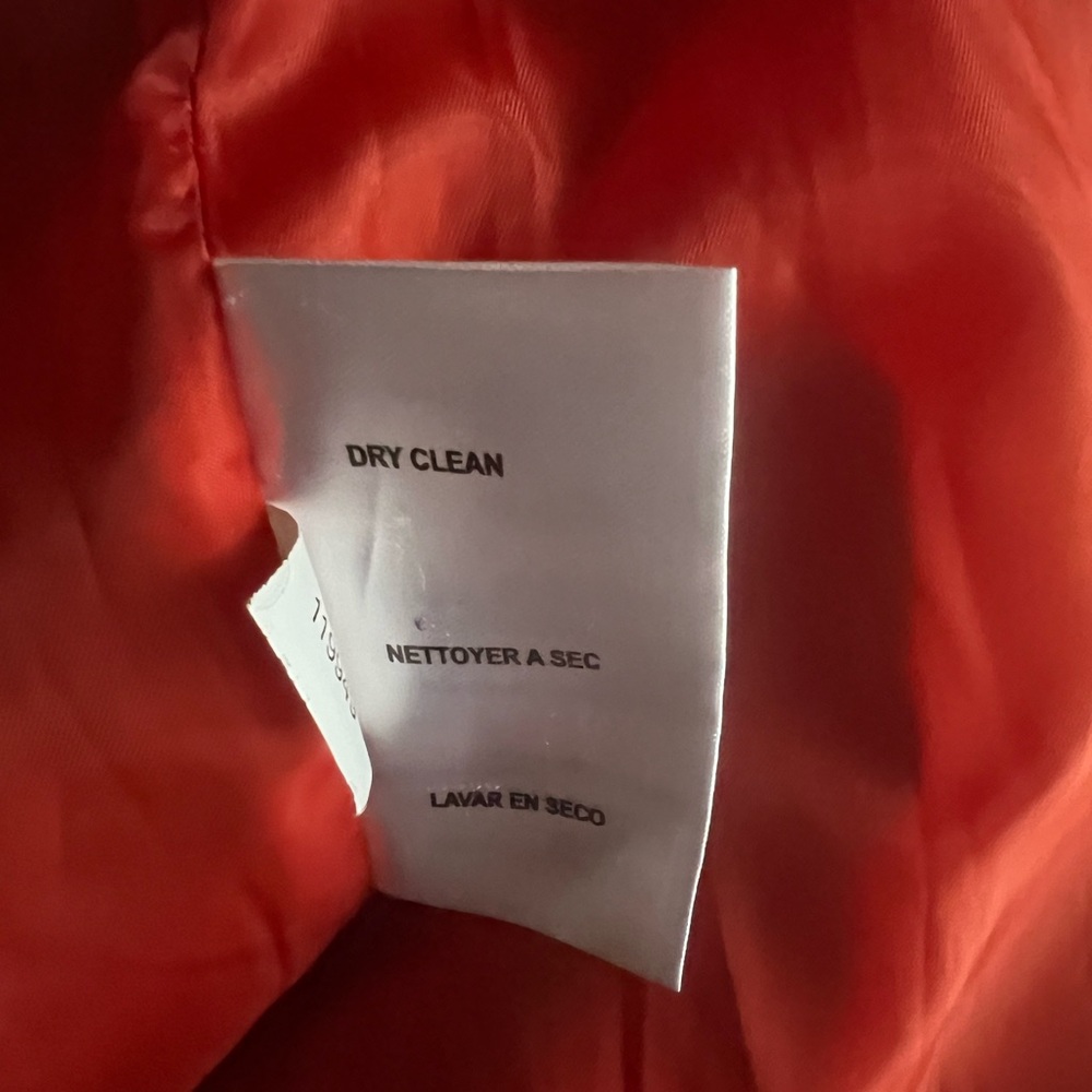 Michael Michael Kors Orange Wool Blend Hooded Belted Coat. SZ.8 - Picture 11 of 11